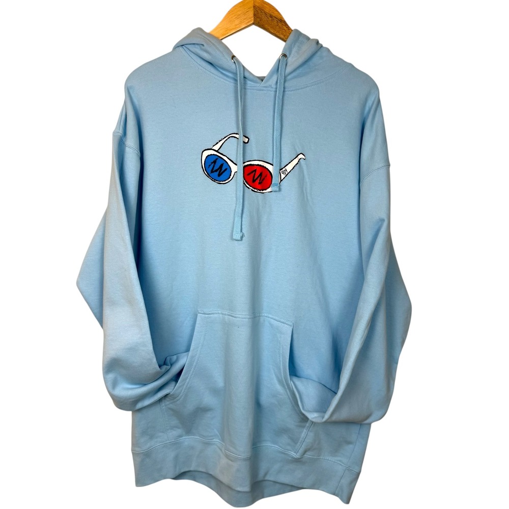 Dream Branding Blue Hoodie XL 3D Glasses
Graphic Pullover Sweatshirt Unisex